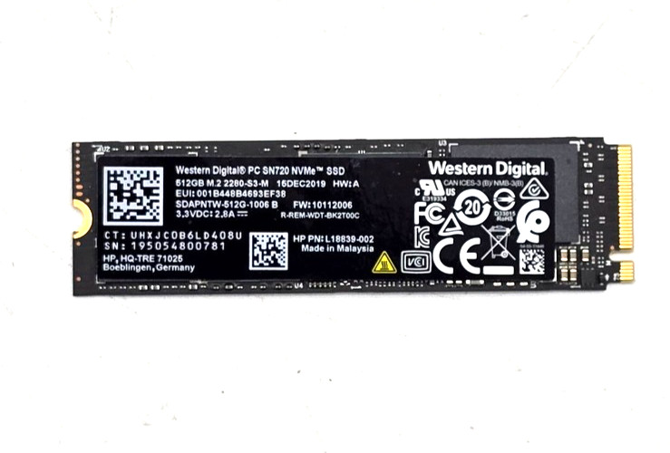 Western Digital PC SN720 512GB M.2 2280 NVMe PCIe SSD SDAPNTW-512G L18839-002