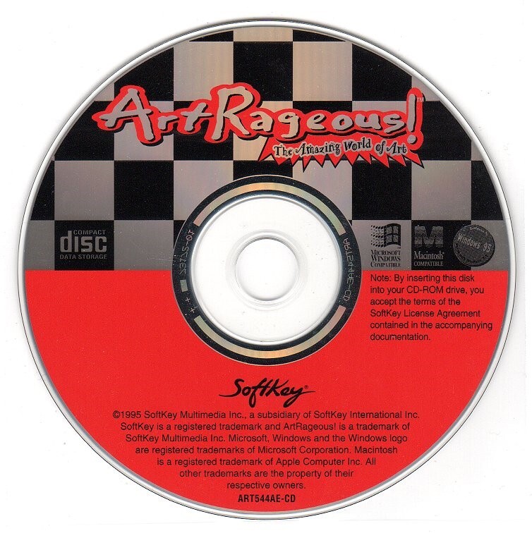 ArtRageous The Amazing World of Art (CD, 1995) Win/Mac - NEW CD in SLEEVE