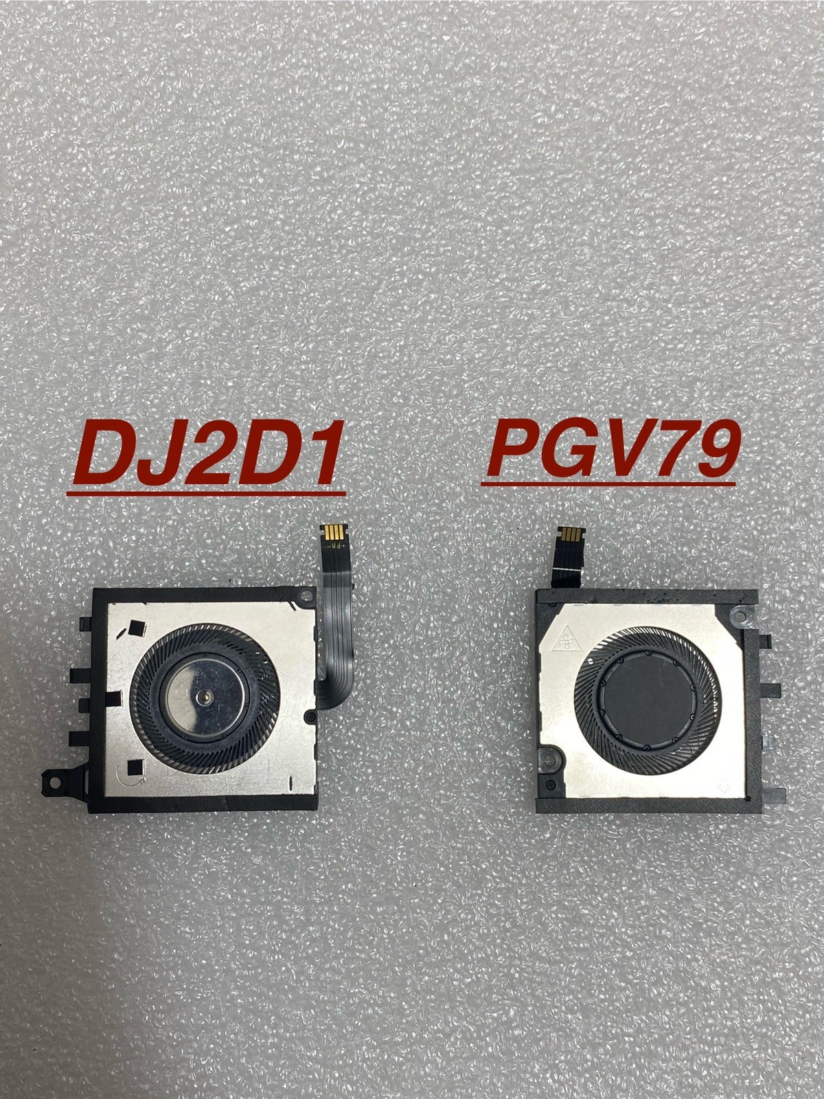 Pair Of Genuine DELL latitude 7320 CPU Right Left Cooling FANS PGV79 DJ2D1 P15