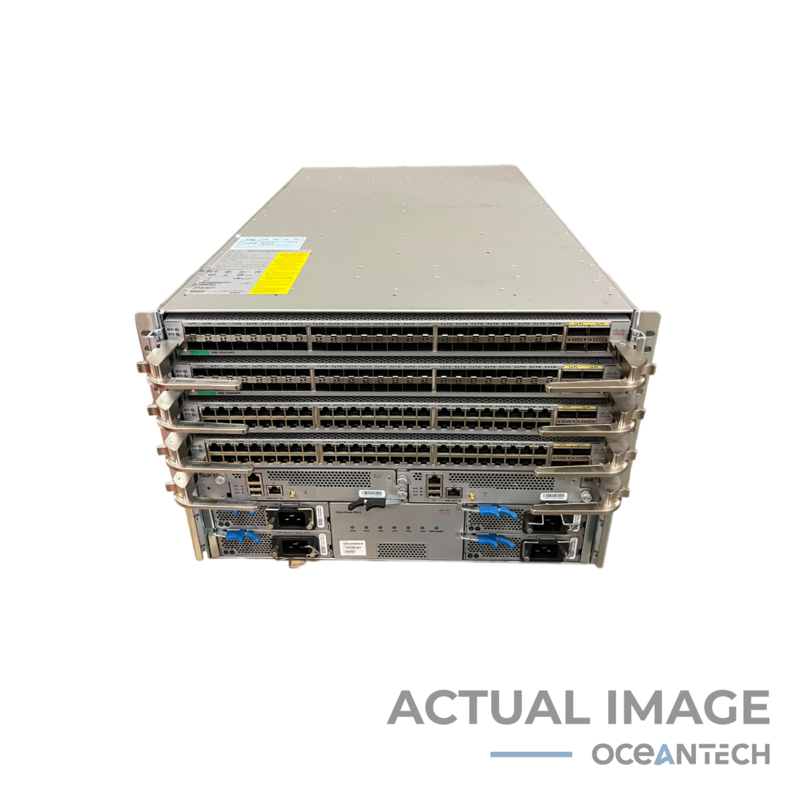 Cisco N9K-C9504 V01 6x N9K-C9504-FM 2x N9K-X9464TX2 2x N9K-X9464PX W/ 4x PSU/Fan