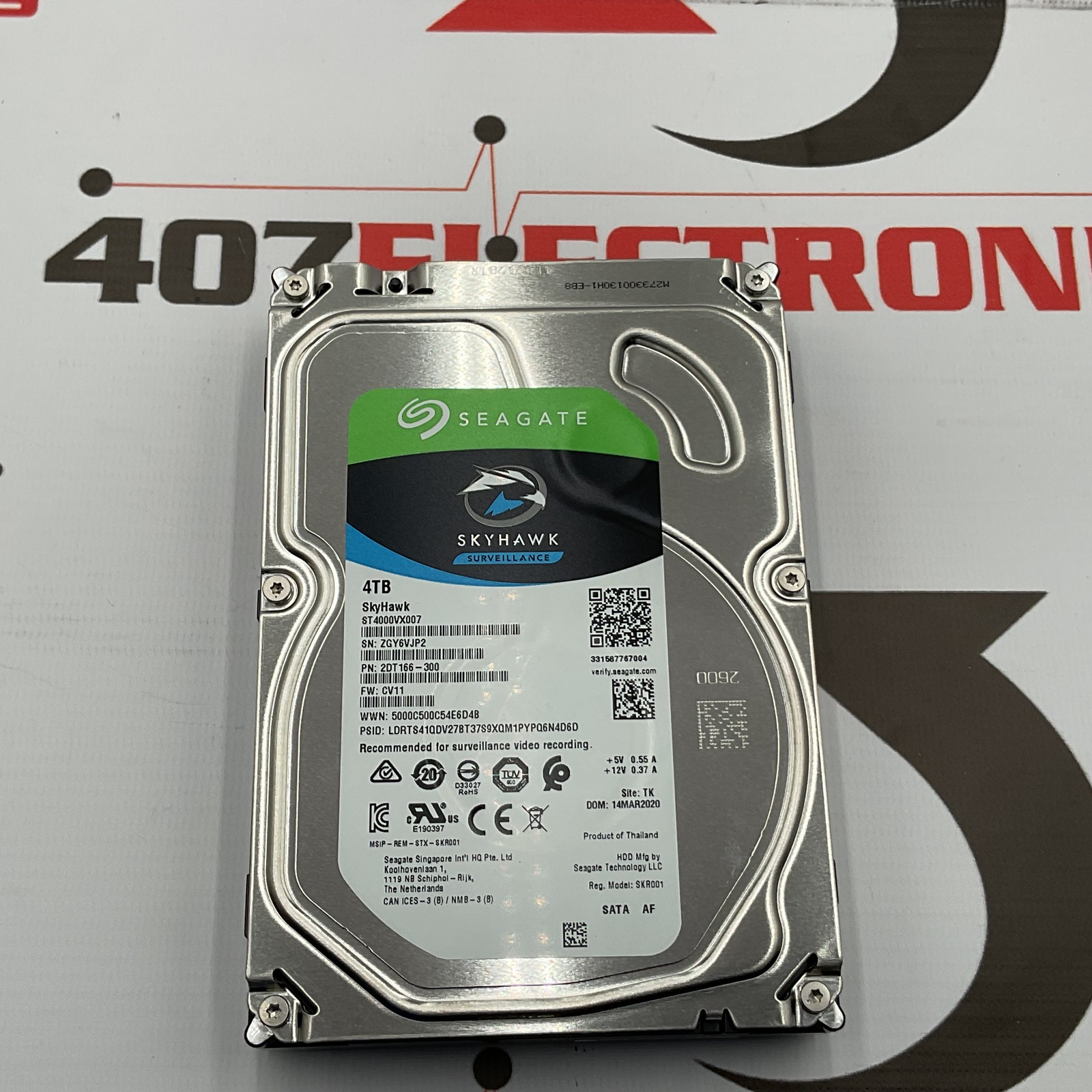 Seagate Skyhawk ST4000VX007 4TB 5900RPM 64MB SATA 6Gb/s 3.5 inch HDD Hard Disk