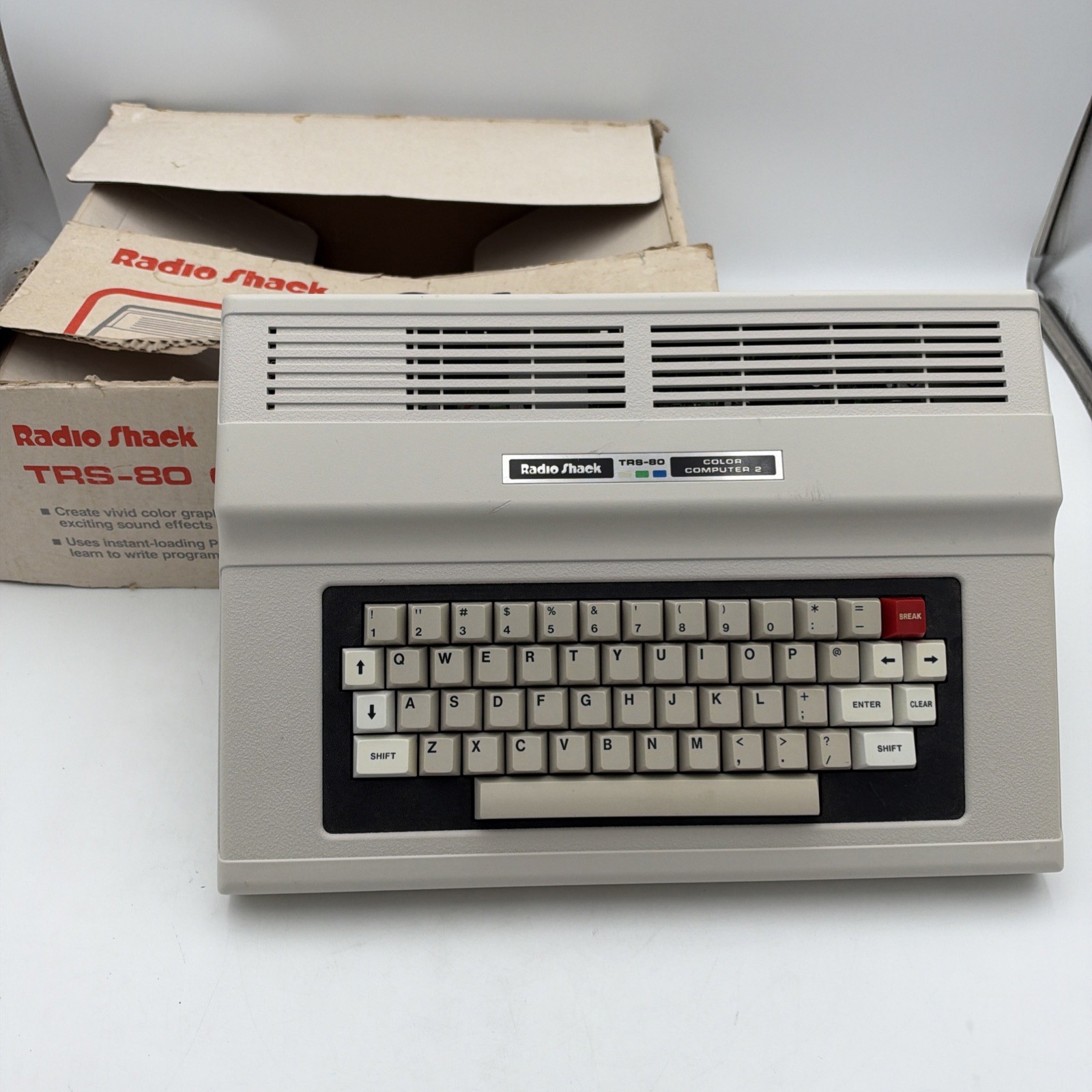 Tandy TRS-80 Color Computer 2 CoCo 2 64K Restored Tested Working Box