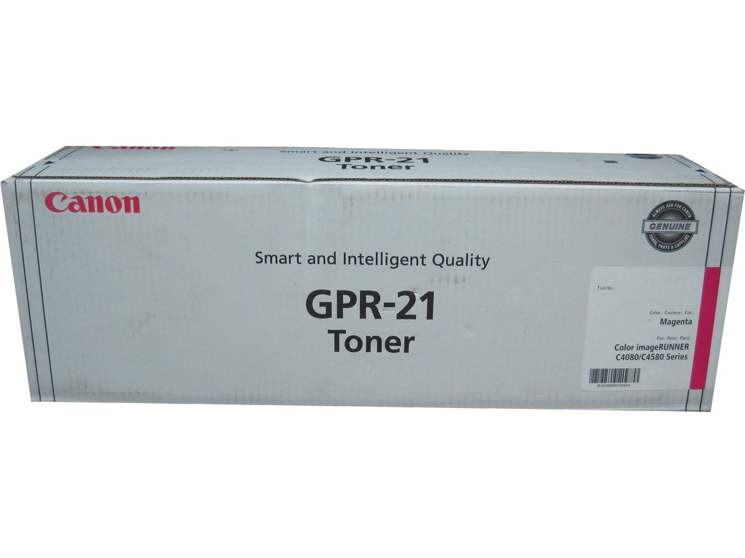 Canon 0260B001AA GPR-21 Magenta Toner Cartridge Genuine OEM Original