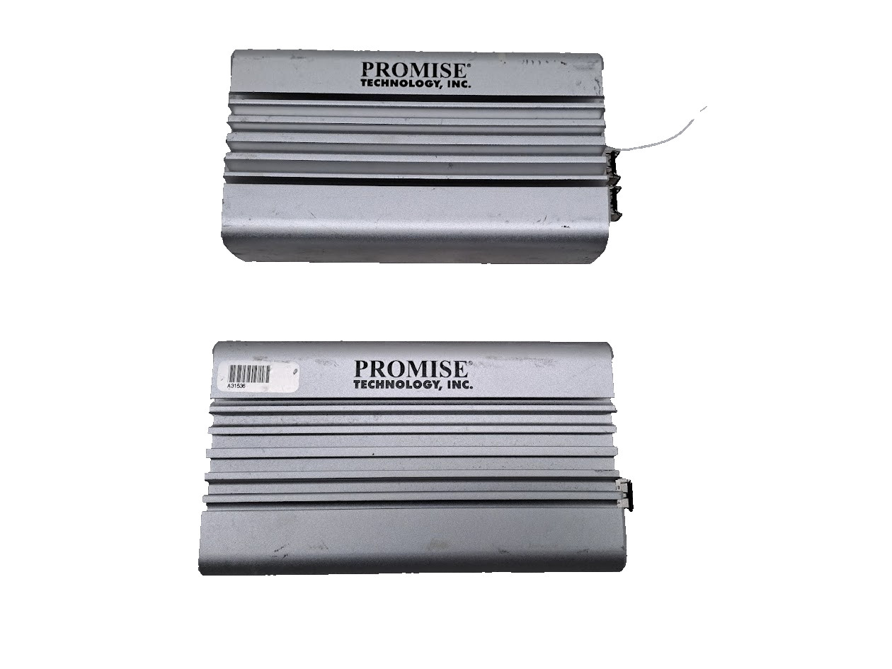 Lot of 2 Promise Technology SanLink F1002 Fibre Channel to Thunderbolt Adapter