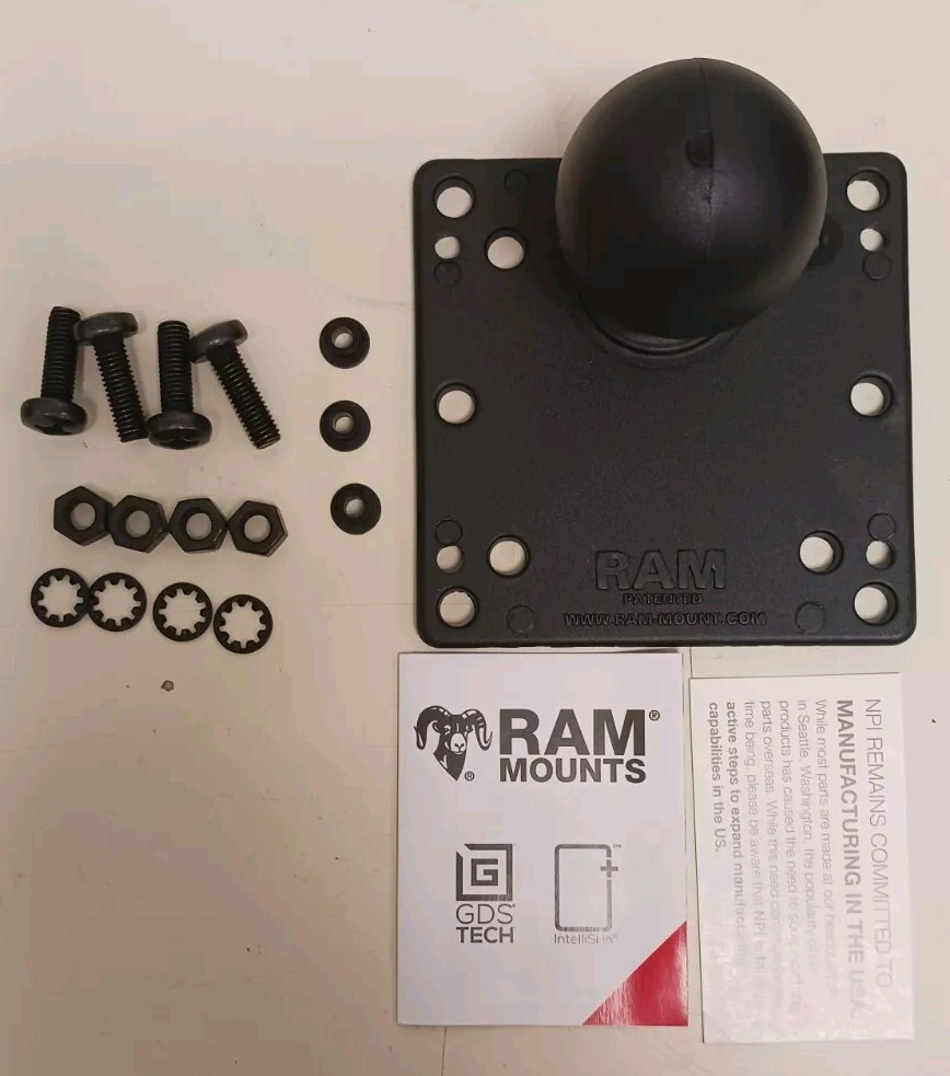 RAM Mount RAM-D-246U 4.75" Square VESA Base with 2.25" Rubber Ball