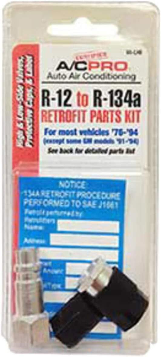 A/C Pro Certified A/C Pro Car Air Conditioner Adapter Kit,Complete AC Conversion