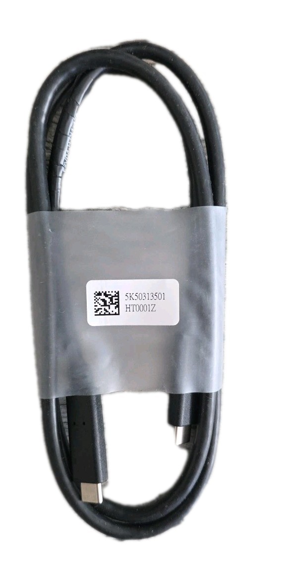Dell 5K55E13501 USB-C to USB-C 3.0 Type AC USB Cable Black 3ft