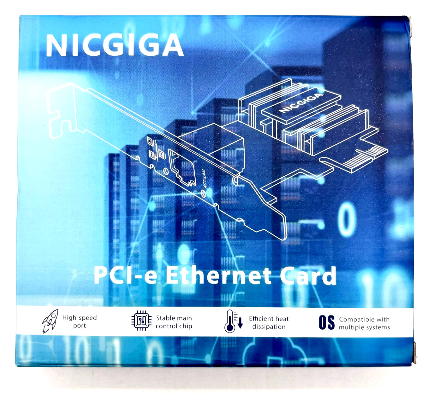 NICGIGA PCI-E Ethernet Network Card High Speed Open Box