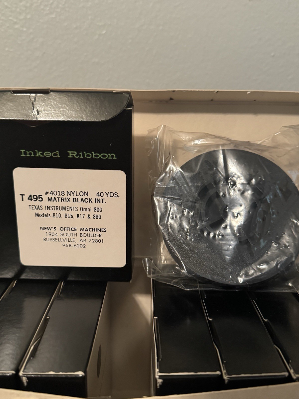 Texas Instruments Omni 800 Series Printer Ribbon T 495 / #4018 Matrix Black -NOS