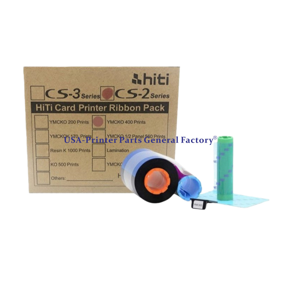 New Ribbon Fit For HITI CS200e Color Ribbon YMCKO-400 Sheet Fast delivery
