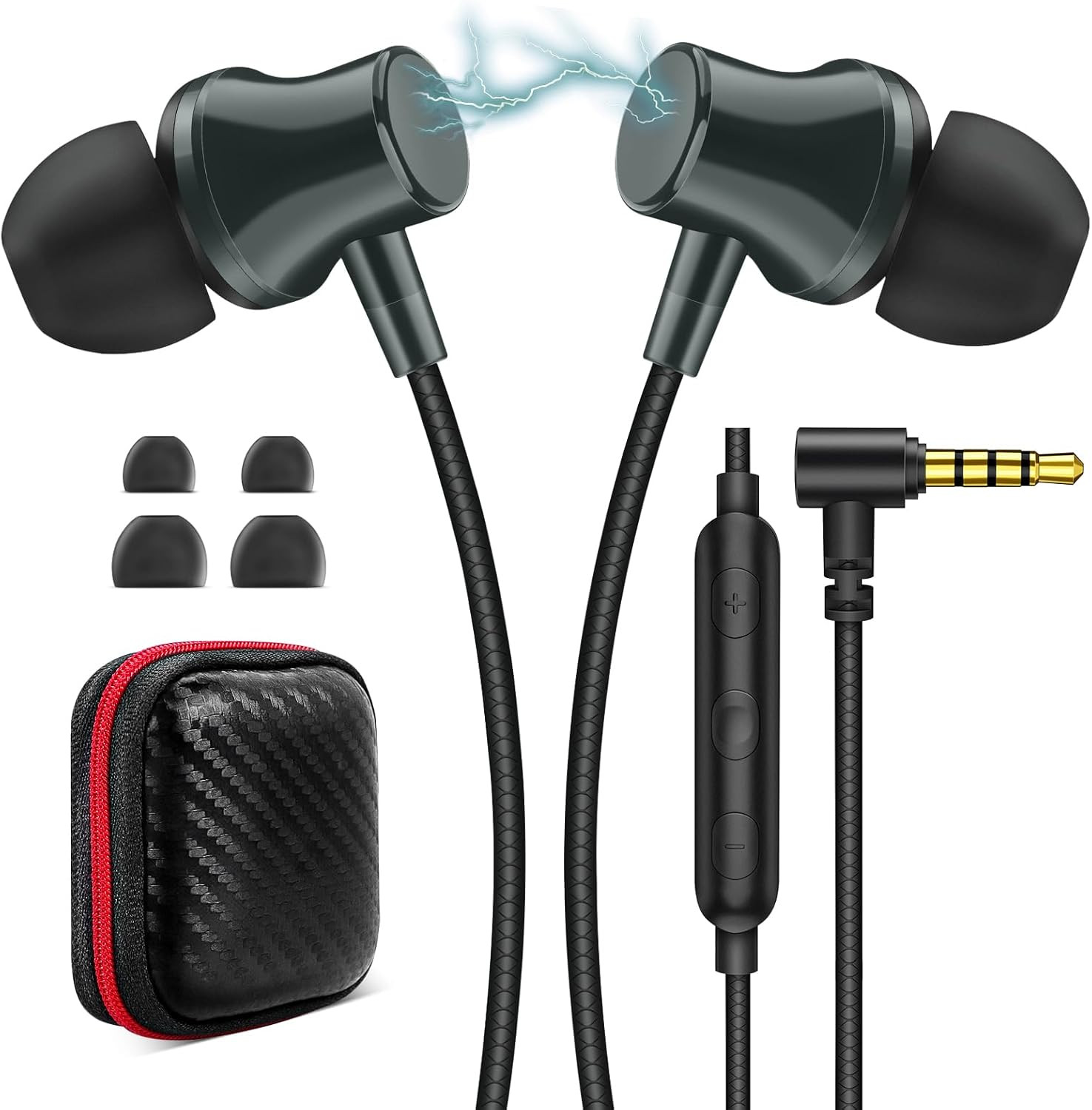 Wired Headphones Earphones for School Laptop PC Chromebook, Green