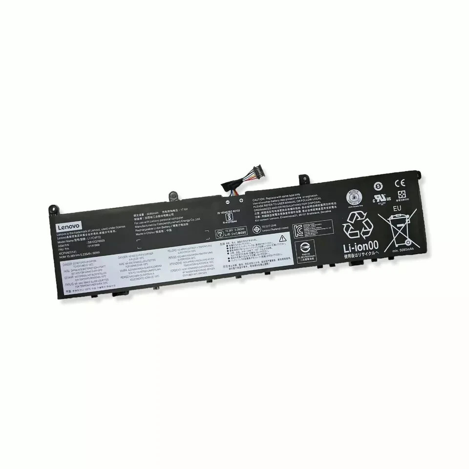 OEM 80Wh L17C4P72 SB10Q76929 battery for Lenovo ThinkPad P1 1st/2nd Gen Series