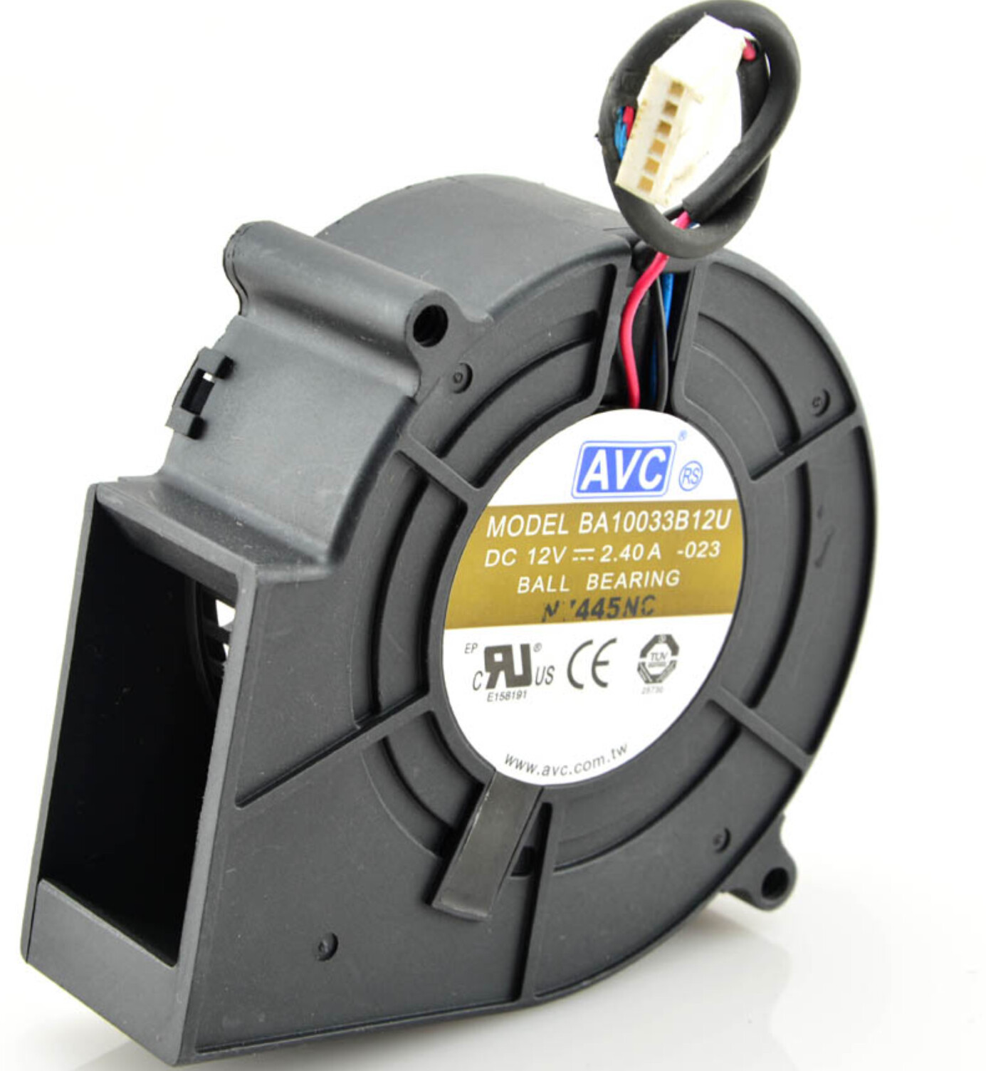 AVC 9733 9cm 12V 2.4A BA10033B12U Violent Exhaust Turbo Blower Cooling Fan Ball