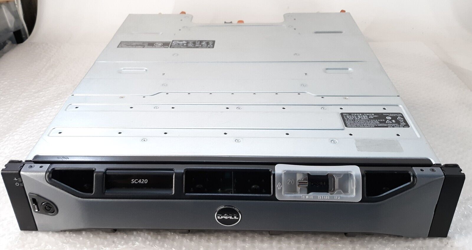 Dell Compellent SC420 Storage Disk Array NO HDD w/ 2x 600w PSU + 2x E09M Module