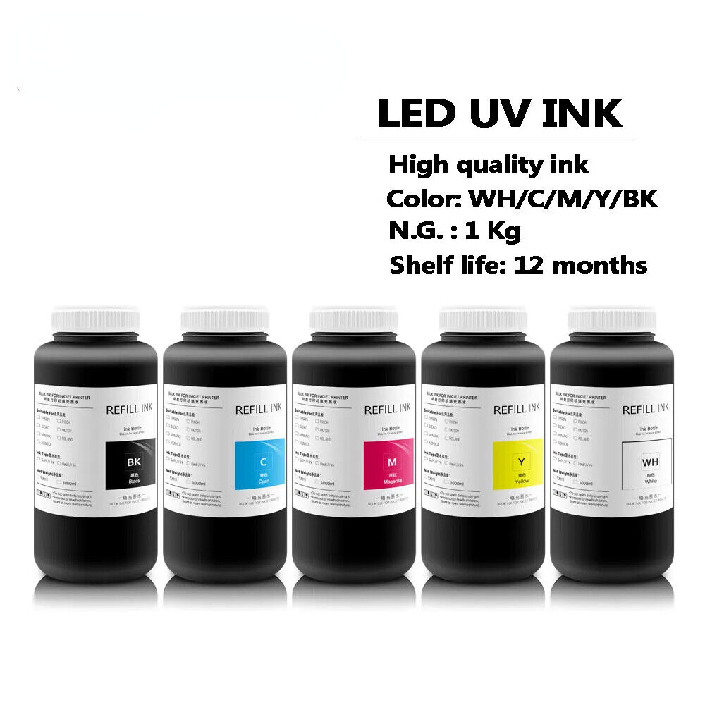1000ML/bottle*5colors UV ink For Ricoh GEN 4 GEN5 printhead  UV printer
