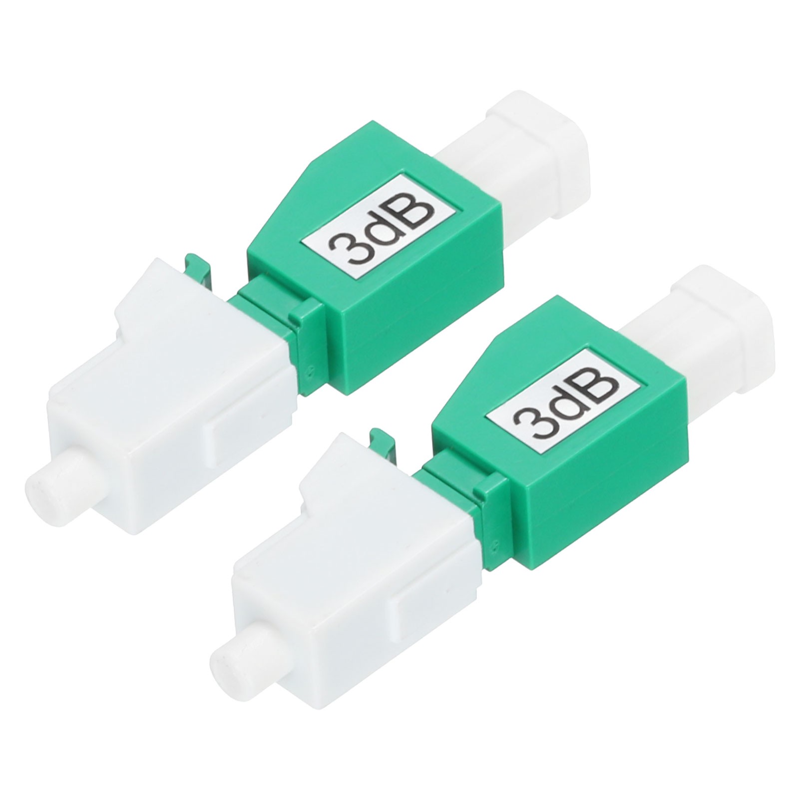 2PCS Fiber Attenuator 3dB LC/APC, Single Mode Fixed Male to Female Attenuator