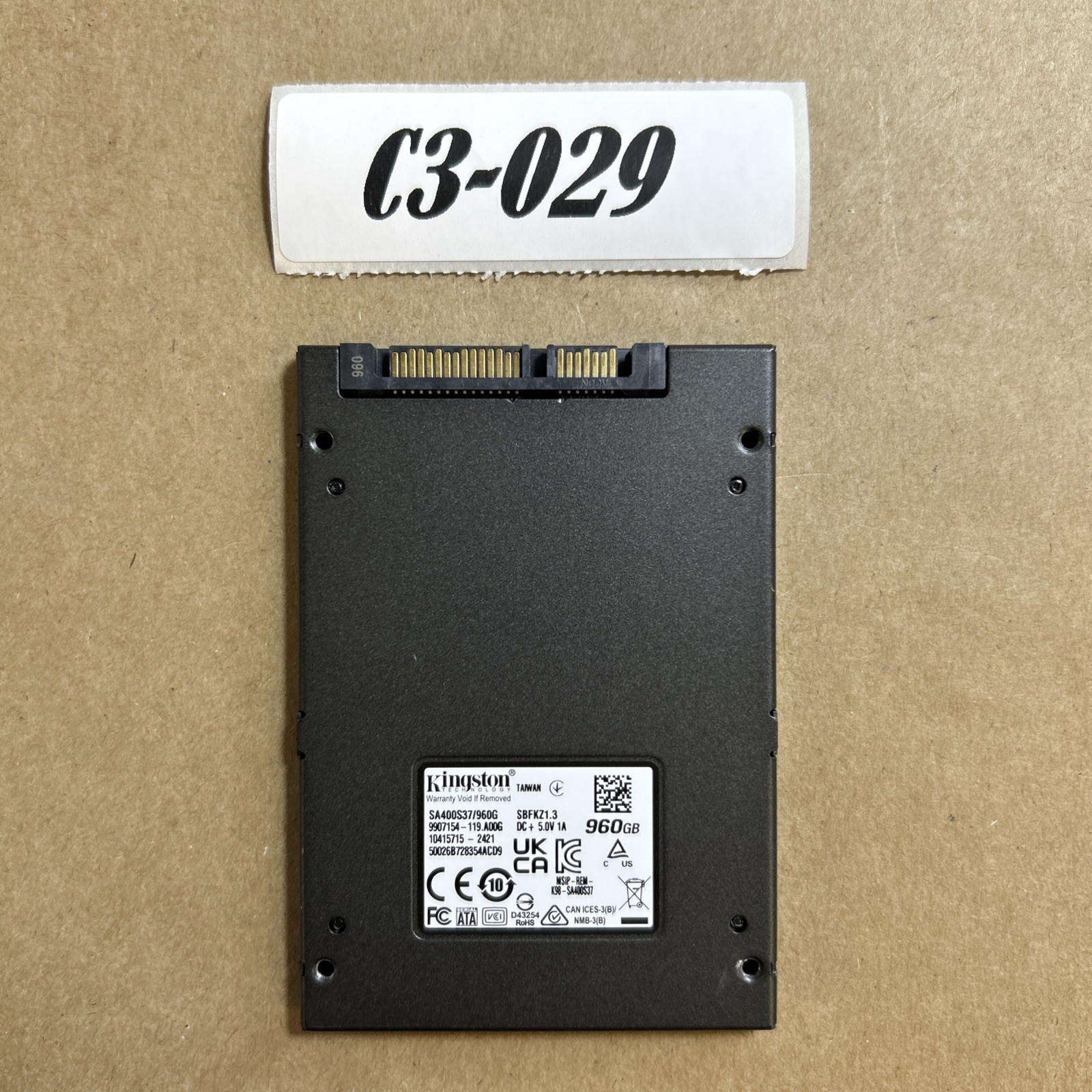 Kingston A400 960GB 2.5-Inch SATA III Internal Solid State Drive – 98% Health