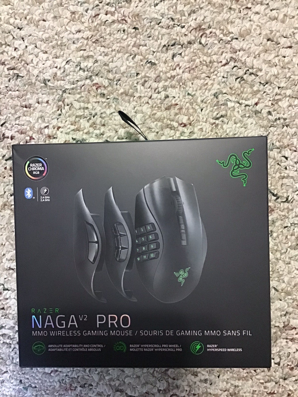 Razer Naga V2 Pro Wireless Gaming Mouse - RZ01-04400100-R3U1 Brand New
