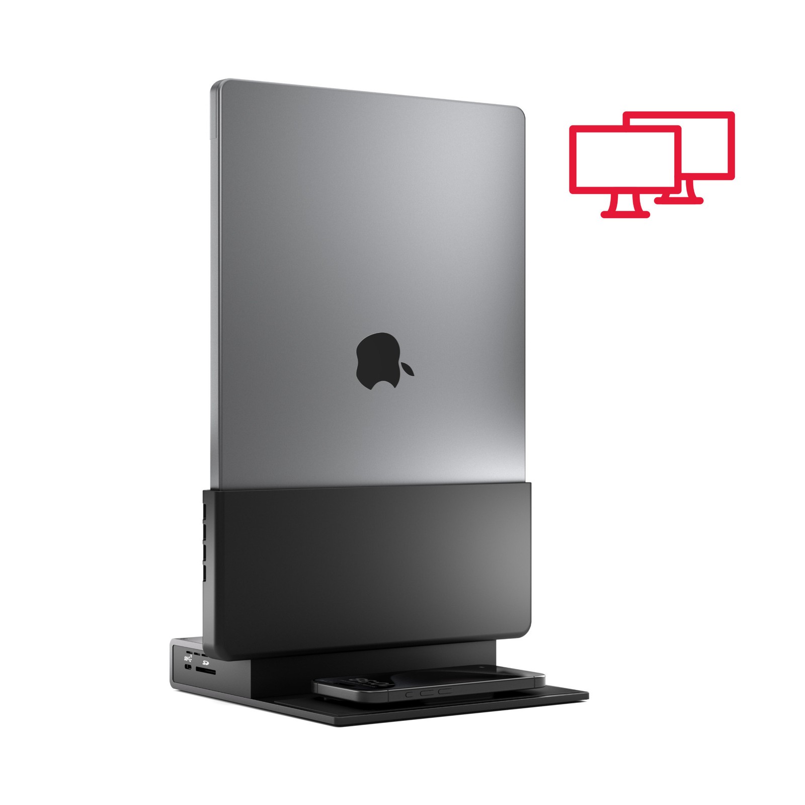 Brydge ProDock Duo Vertical Dual-Display Thunderbolt 4 Dock for MacBook Pro 16