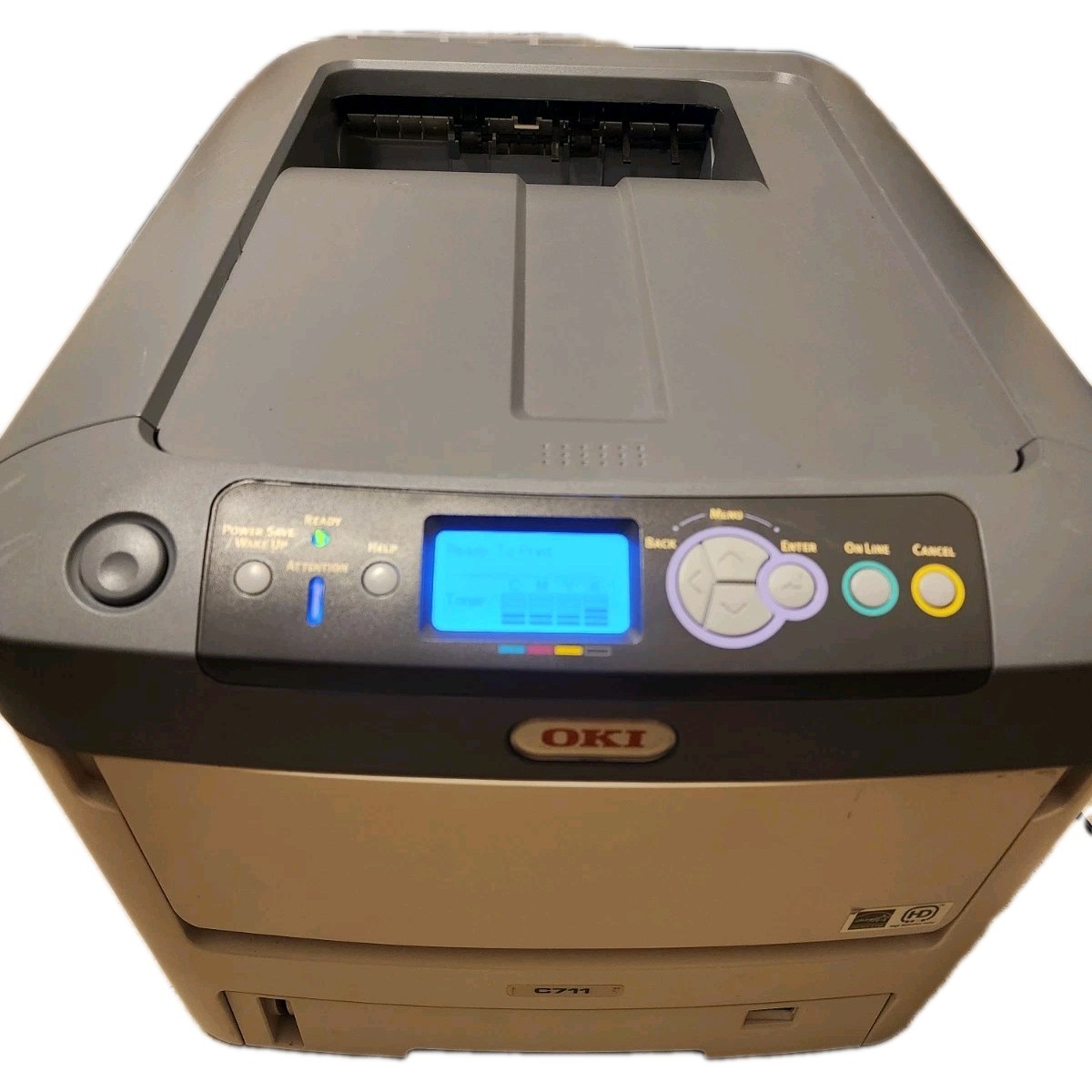 OKI C711 HD Color Laser Printer N31194A  Low Print Count - OEM Toners  