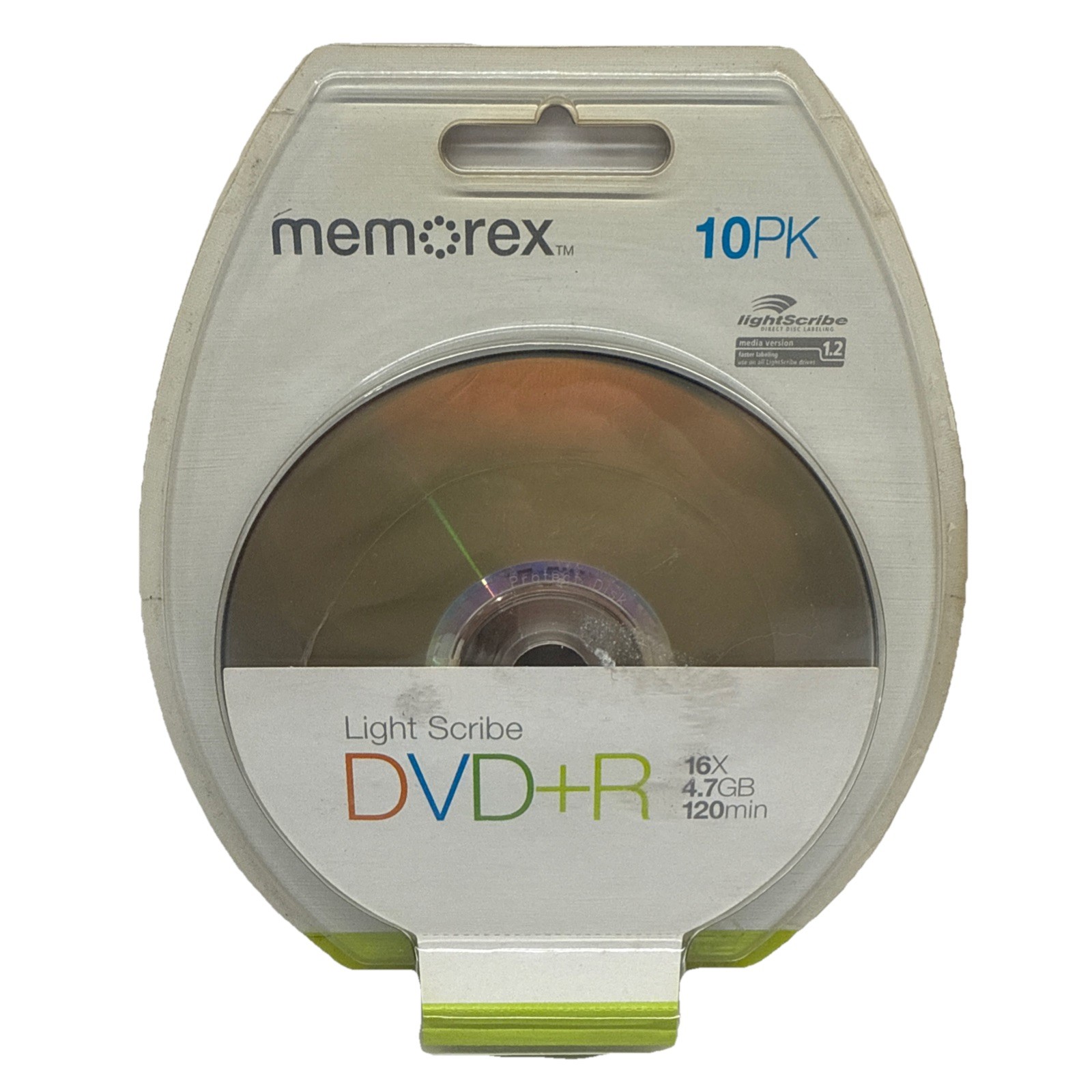 NEW Memorex LightScribe DVD+R 10 Pack 4.7 GB 120 Minutes Video 16X