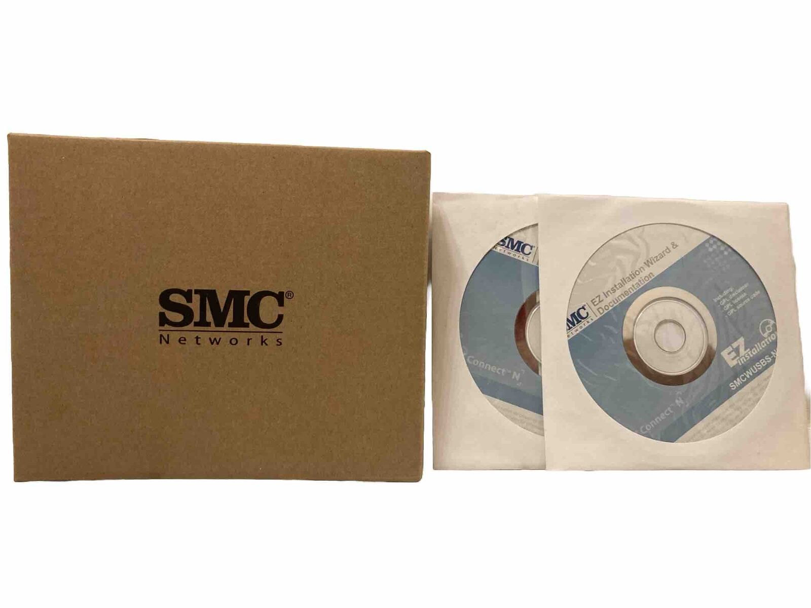 SMC Networks EZ Connect USB 802.11n 300Mbps Fast Eth Adapter + 2 Document CDs