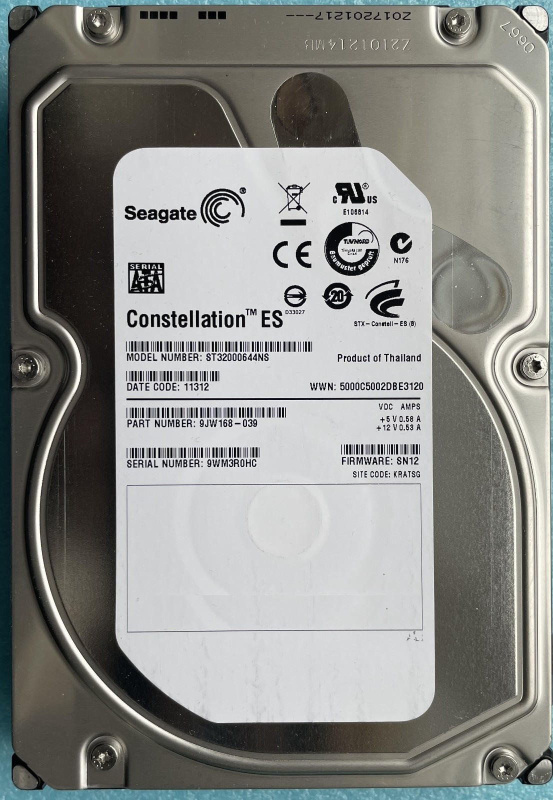 Seagate Constellation ES 2TB,7200 RPM,3.5 inch (ST32000644NS) SATA