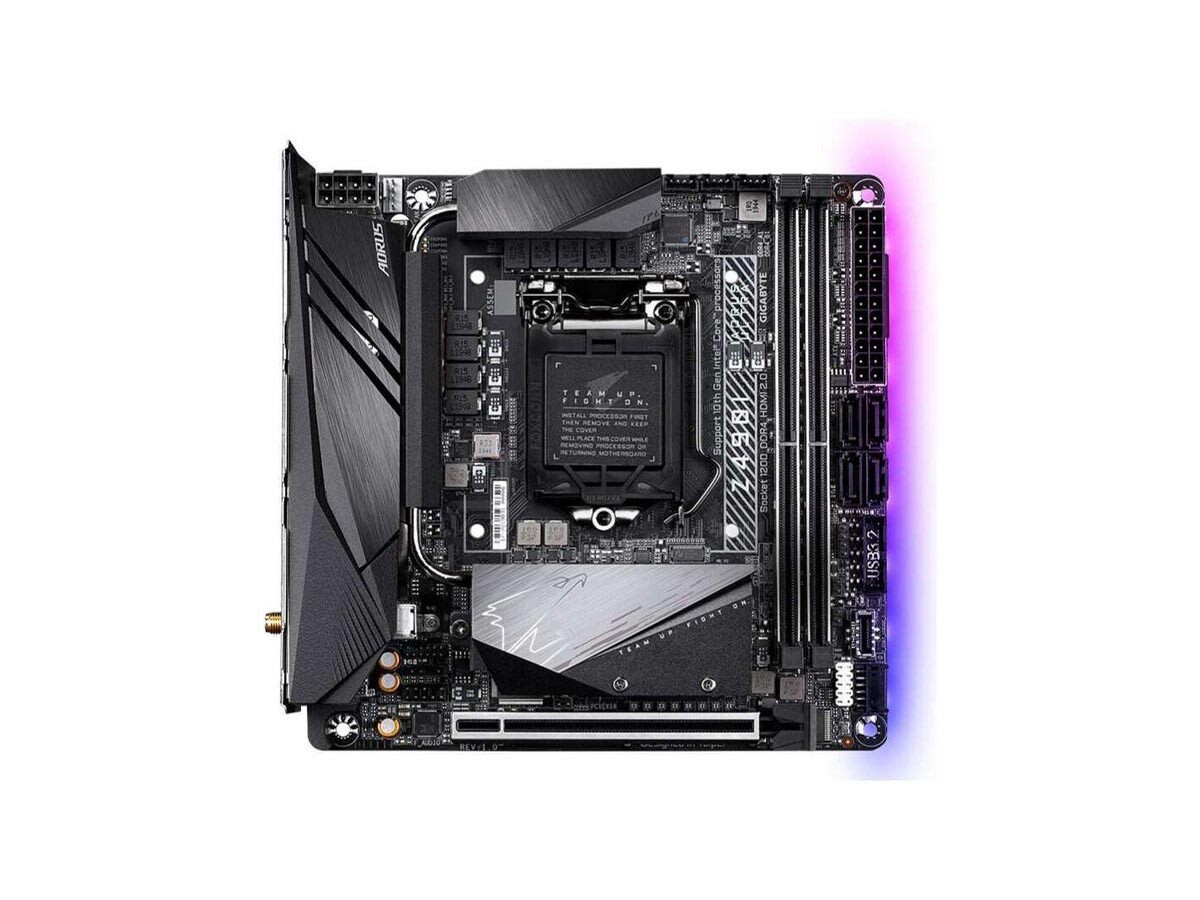 GIGABYTE Z490I AORUS ULTRA motherboard LGA1200 DDR4 64G HDMI M-ITX Tested ok