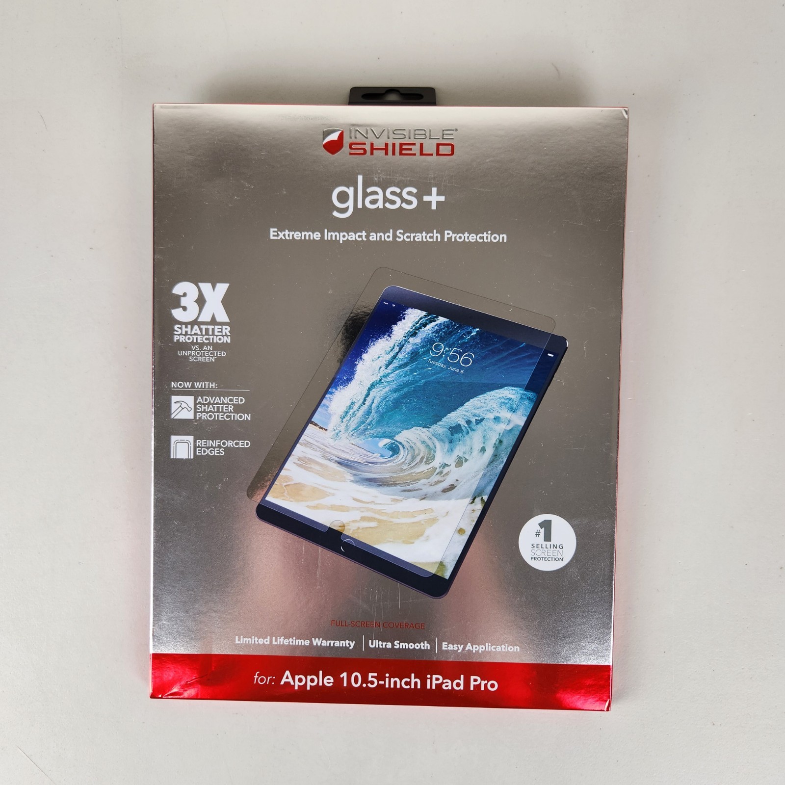 Zagg Invisible Shield Screen Protector For Apple 10.5 Inch Ipad Pro New