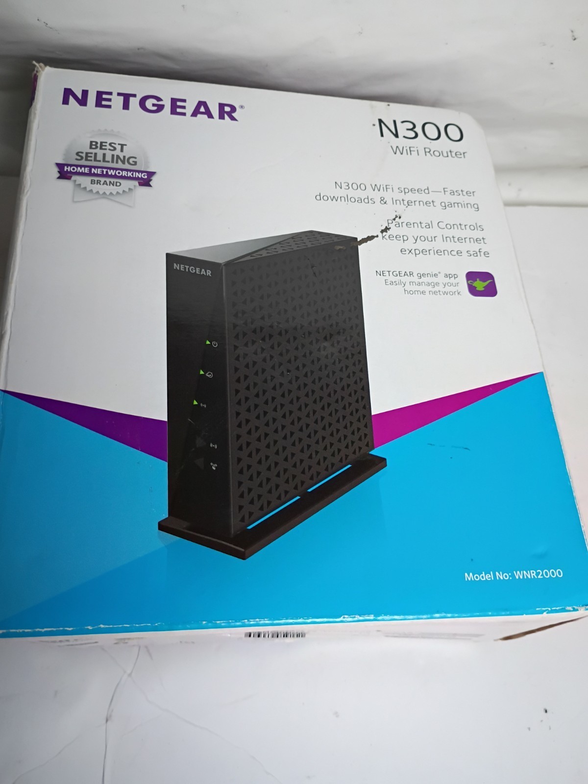 Netgear N300 WNR2000v5 Wireless Wi-Fi Router Black - Pre-Owned