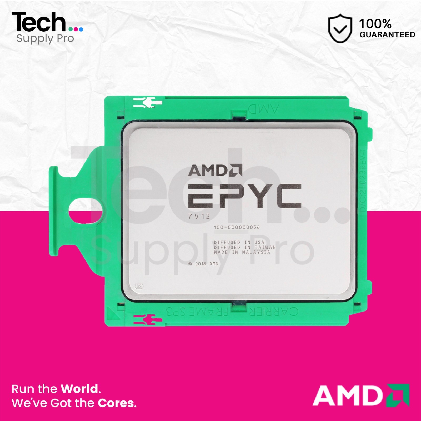 100-000000056 AMD EPYC 7V12 64-Core 2.40GHz 240W 256MB SP3 Unlocked Processor