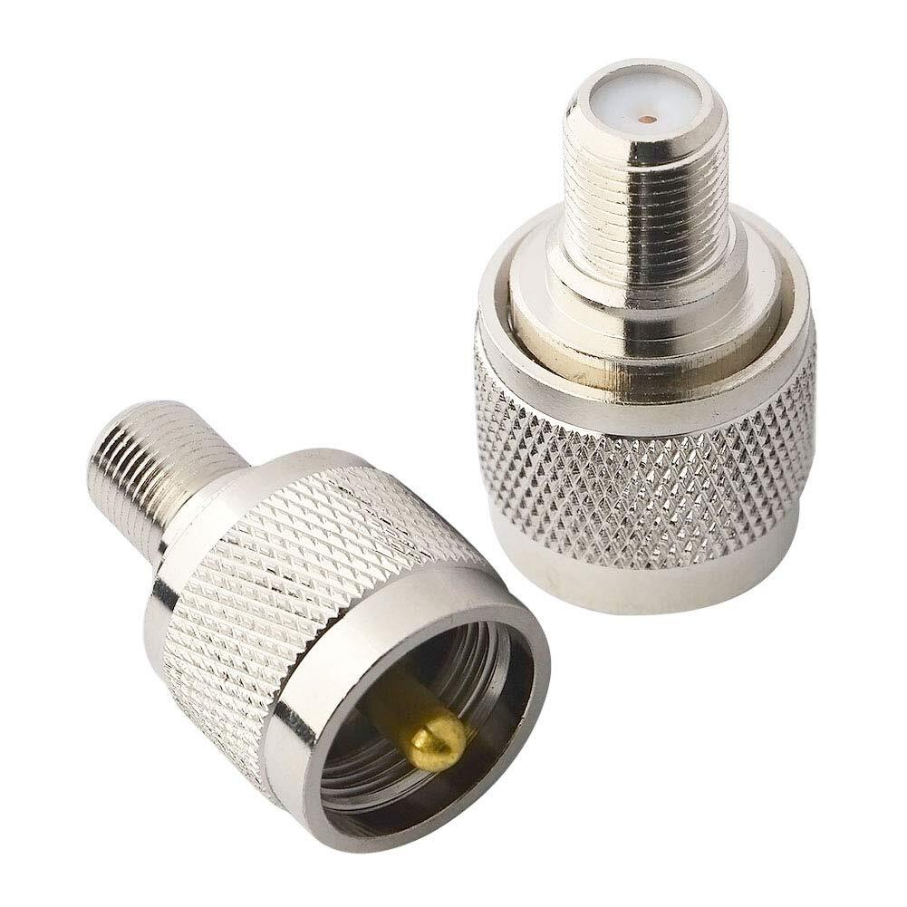Pl259 Adapter Uhf To F Type Antenna Adapter F Female To Uhf Male Coaxial Connect
