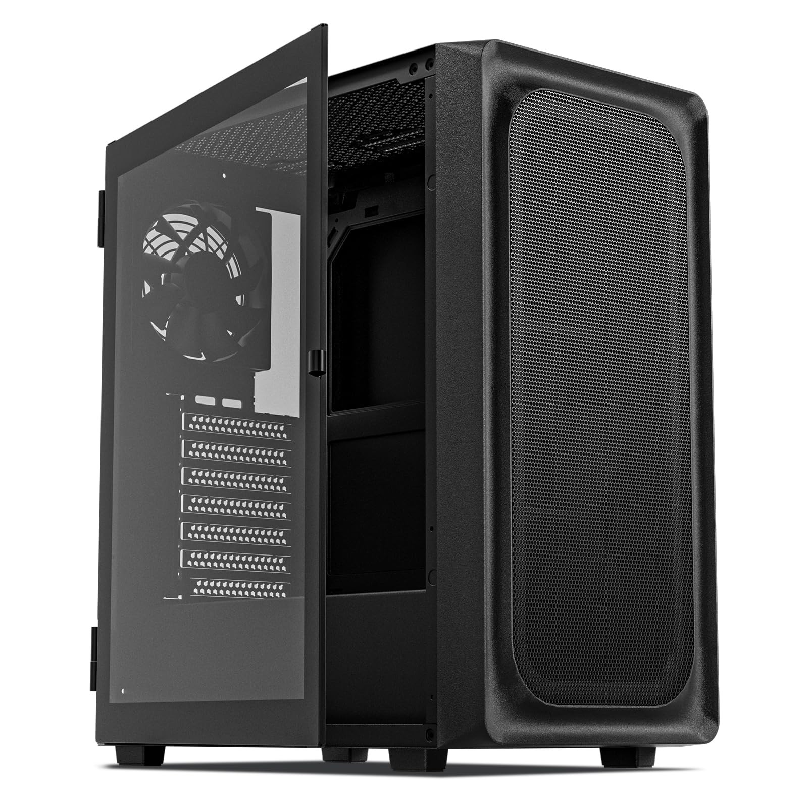 DARKROCK EC2 Black ATX Mid Tower PC Case, Type-C Ready, Supports 50 Series Graph