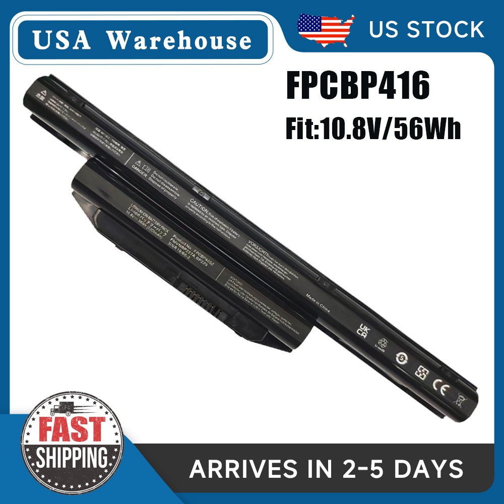 56Wh FMVNBP235 FPCBP416 FPCBP429 Battery for Fujitsu Lifebook S904 E751 A544 NEW