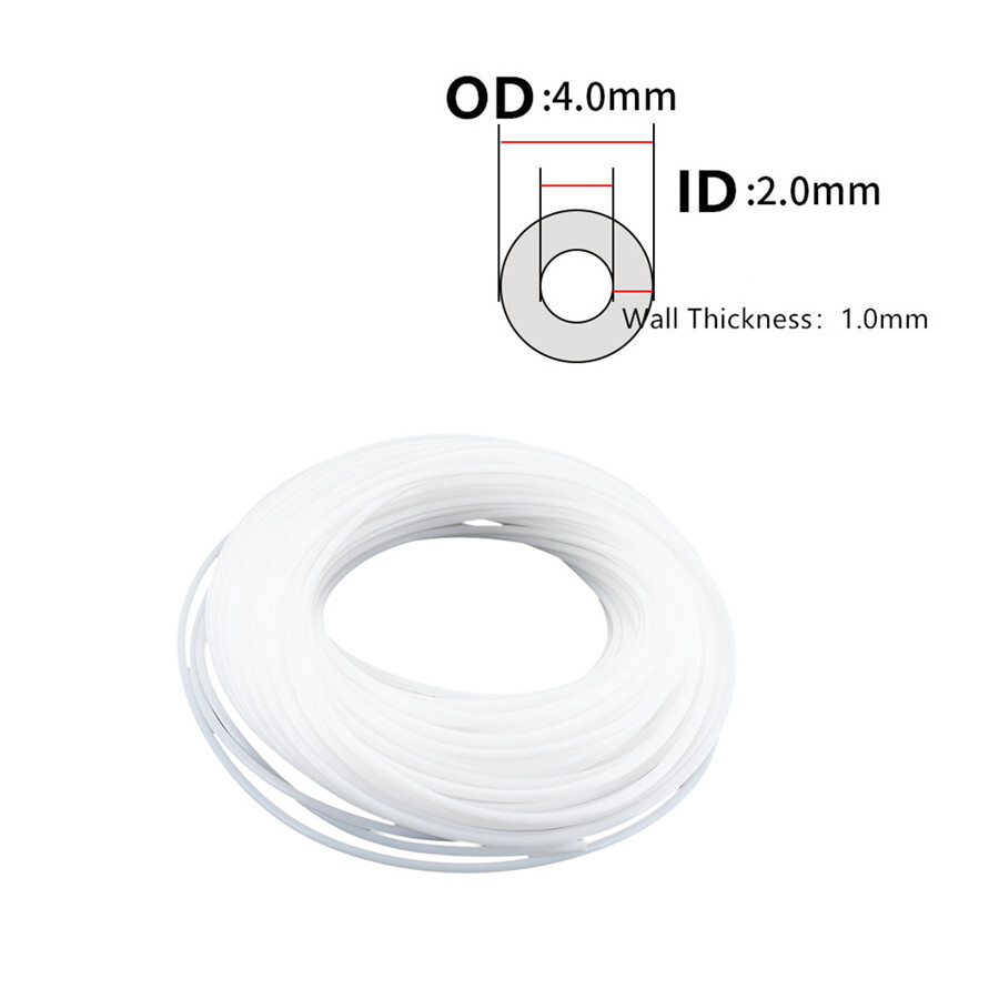 1M 2M 5M Teflon PTFE Pneumatic Tubing  Tube 2mm 4mm ID OD or 4mm 6mm Air Hose
