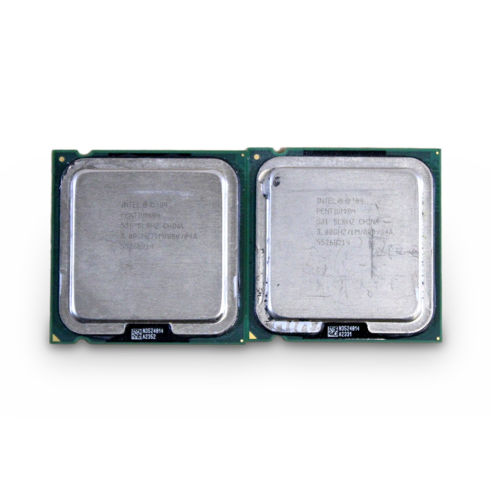 Lot of 2 Intel Pentium 4 531 SL8HZ 3.00GHz LGA775 1MB 800MHz CPU