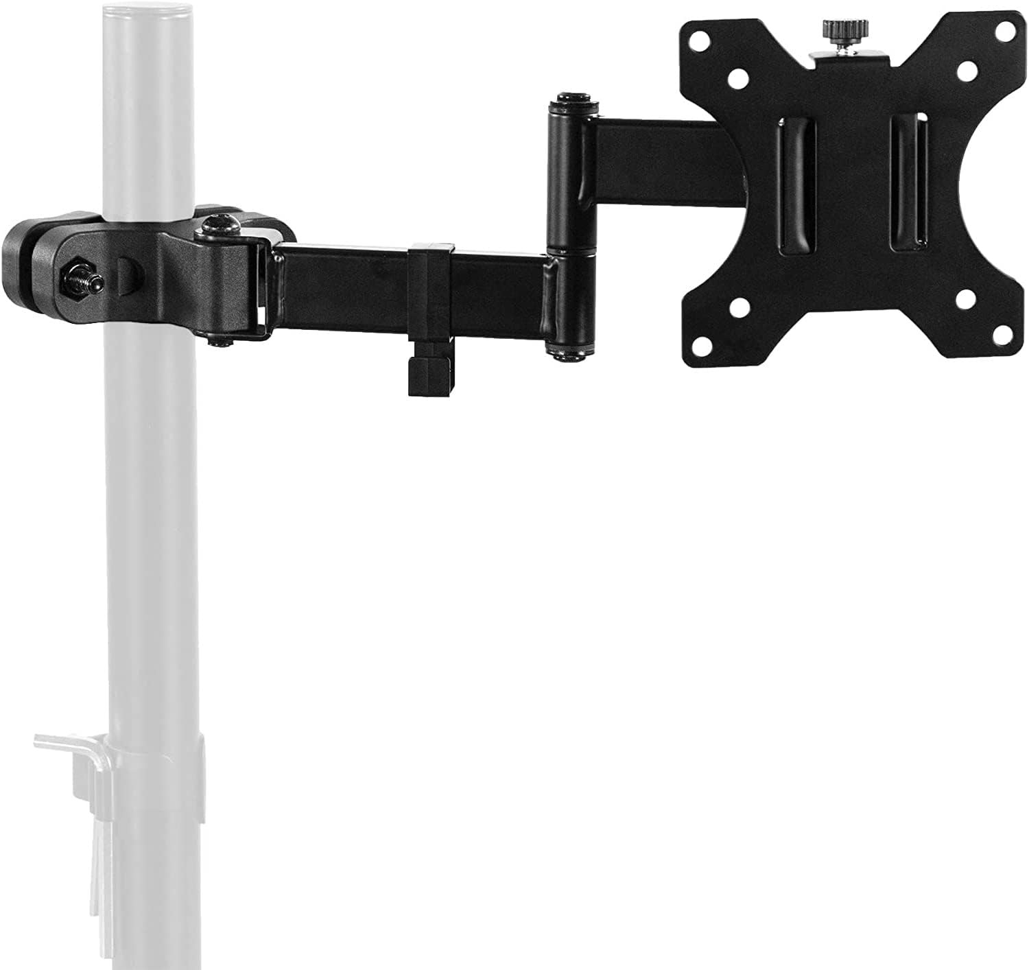 Steel Universal Full Motion Pole Mount Monitor Arm with Removable 75Mm and 100Mm