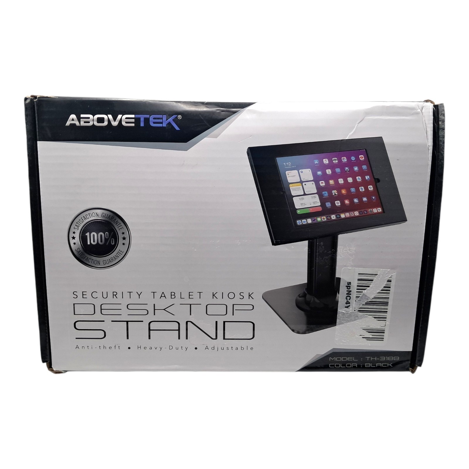 AboveTEK Anti-Theft iPad Kiosk Stand – POS iPad Security Stand & Locking Tablet