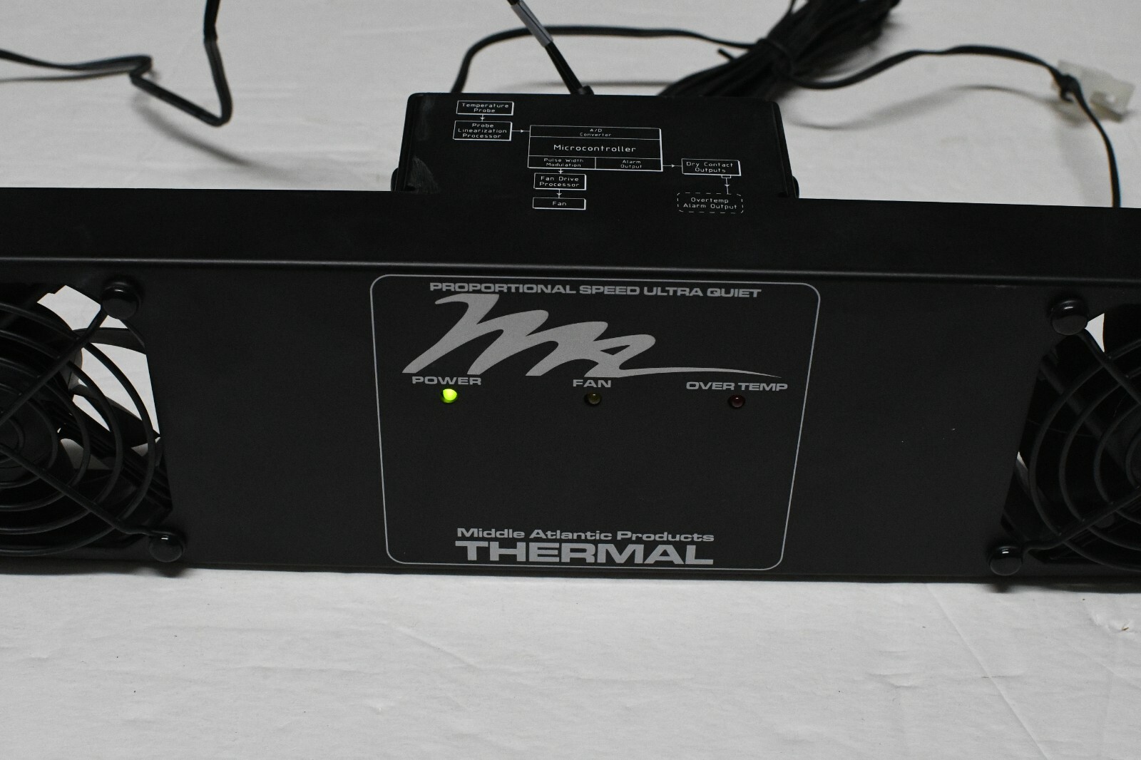 Middle Atlantic UQFP-2 Fan Panel with Power adapter