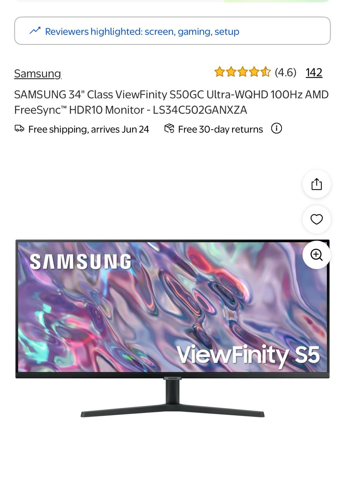 good monitor gently used  size of 2 Monitors