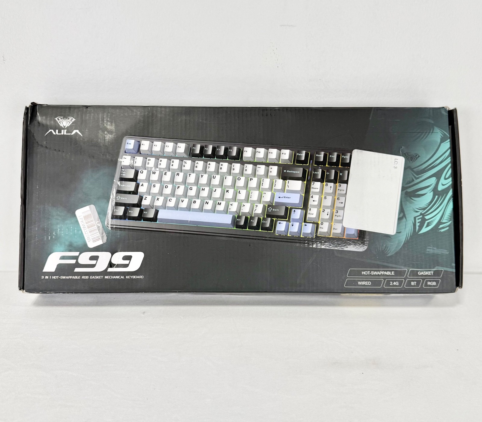 Open Box - AULA F99 Wireless Mechanical Gaming Keyboard Hot Swap