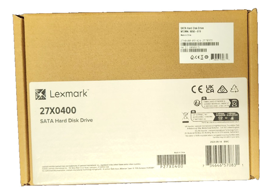 Genuine Lexmark 27X0400 500+ GB SATA Hard Disk Drive for Lexmark Printers