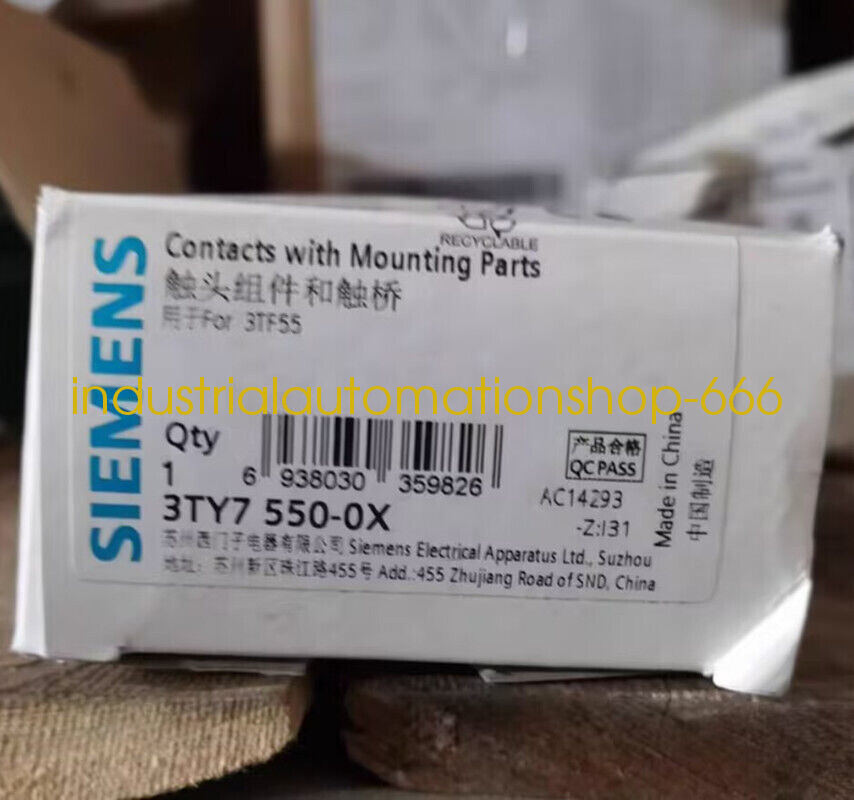 1Pcs New Siemens 3TY7550-0X Main contact of contactor Via DHL or FedEX