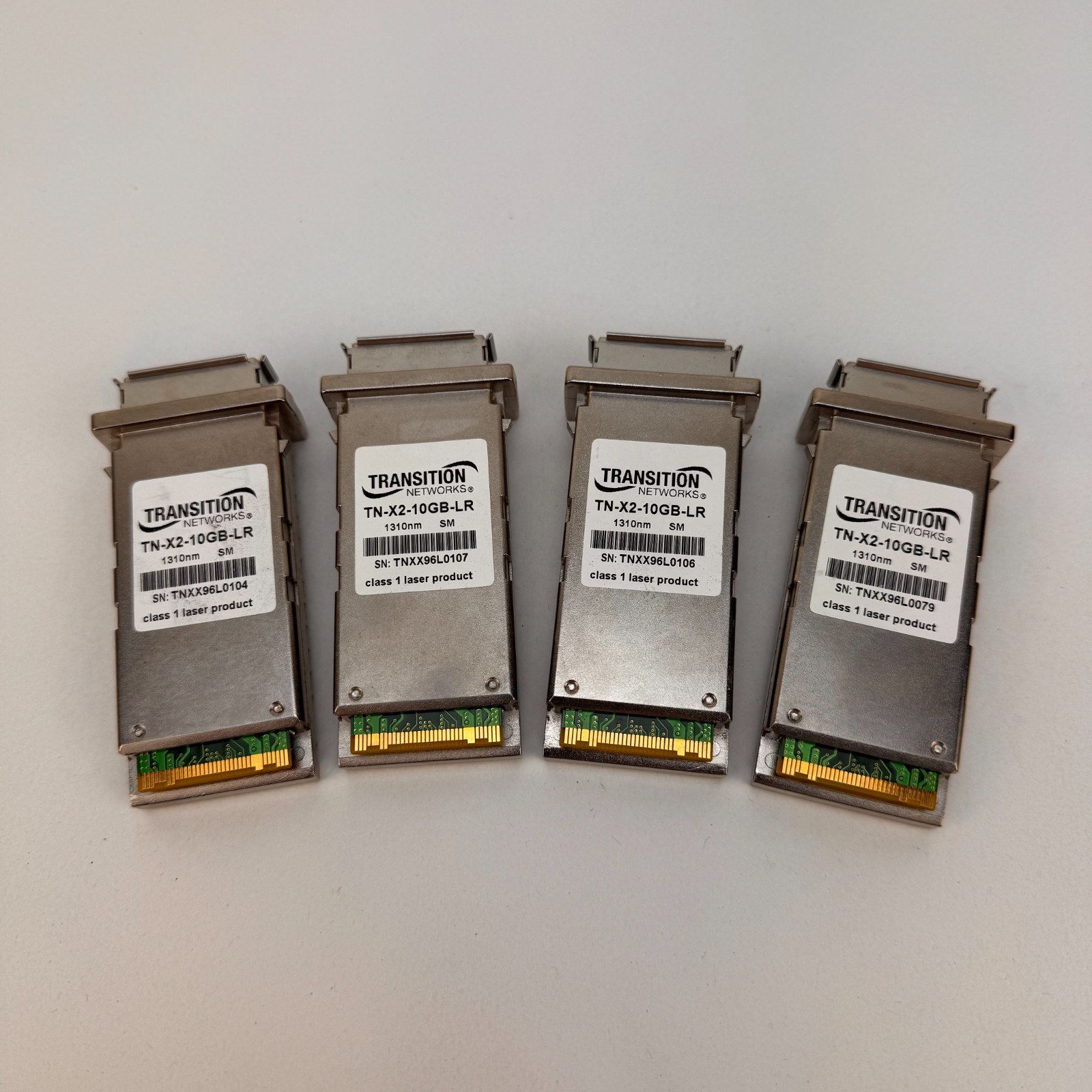 4x Lot Transition Networks TN-X2-10GB-LR Optical Transceiver SC SMF 10GB 1310nm
