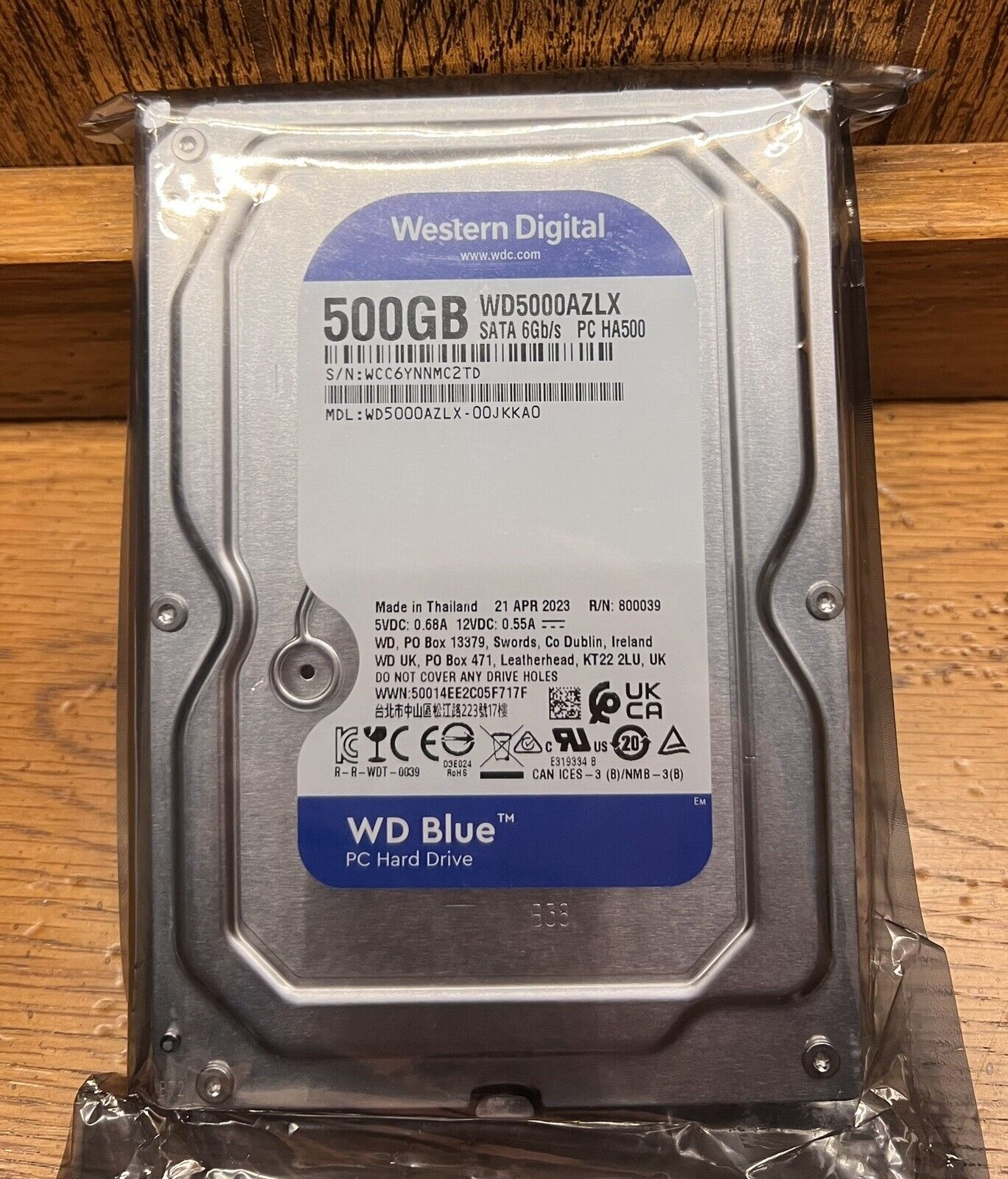 Western Digital WD5000AZLX Blue 500 GB 3.5-inch PC Hard Drive 500GB - NEW