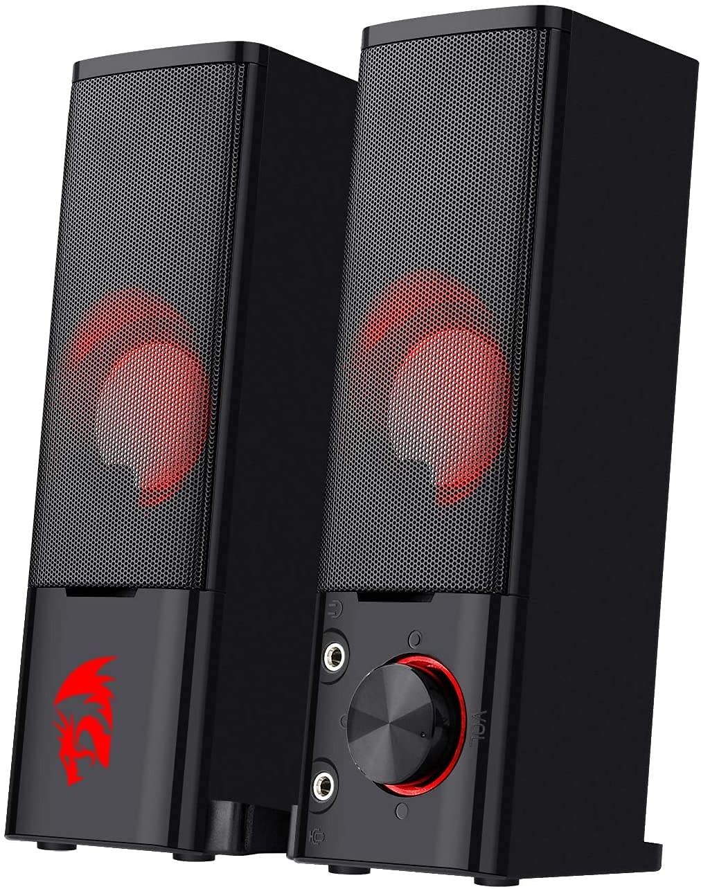 GS550 PC Gaming Speakers, 2.0 Channel Desktop Computer Sound Bar with Compact