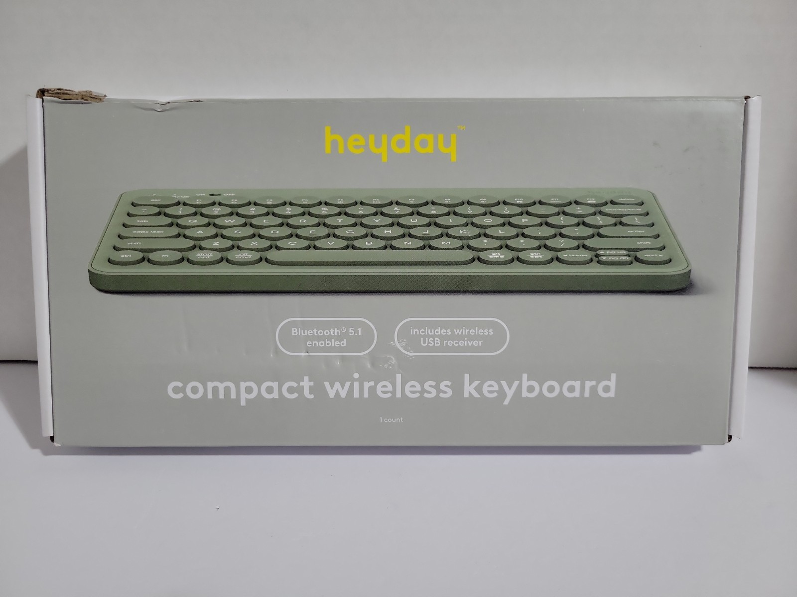 HeyDay Green Compact Wireless Keyboard Mint Green