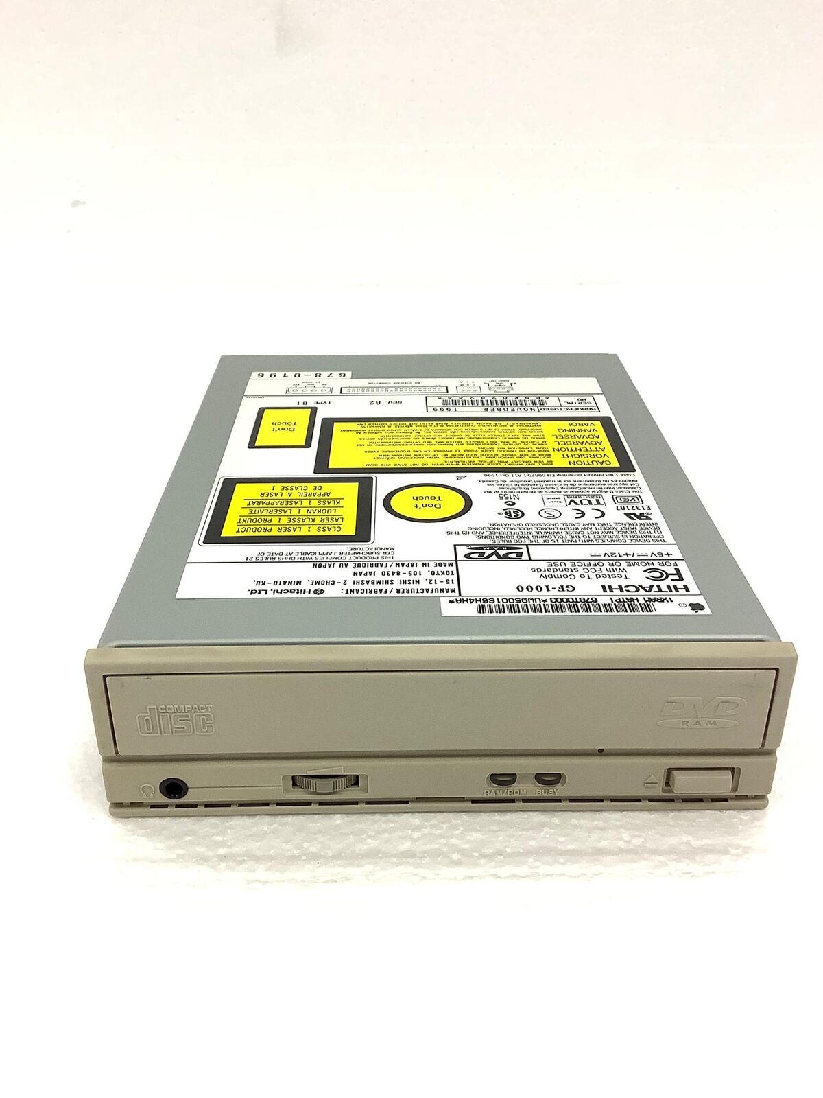 Apple Hitachi GF-1000 CARTRIDGE CD-DVD RAM Drives From Apple Power Macintosh G4