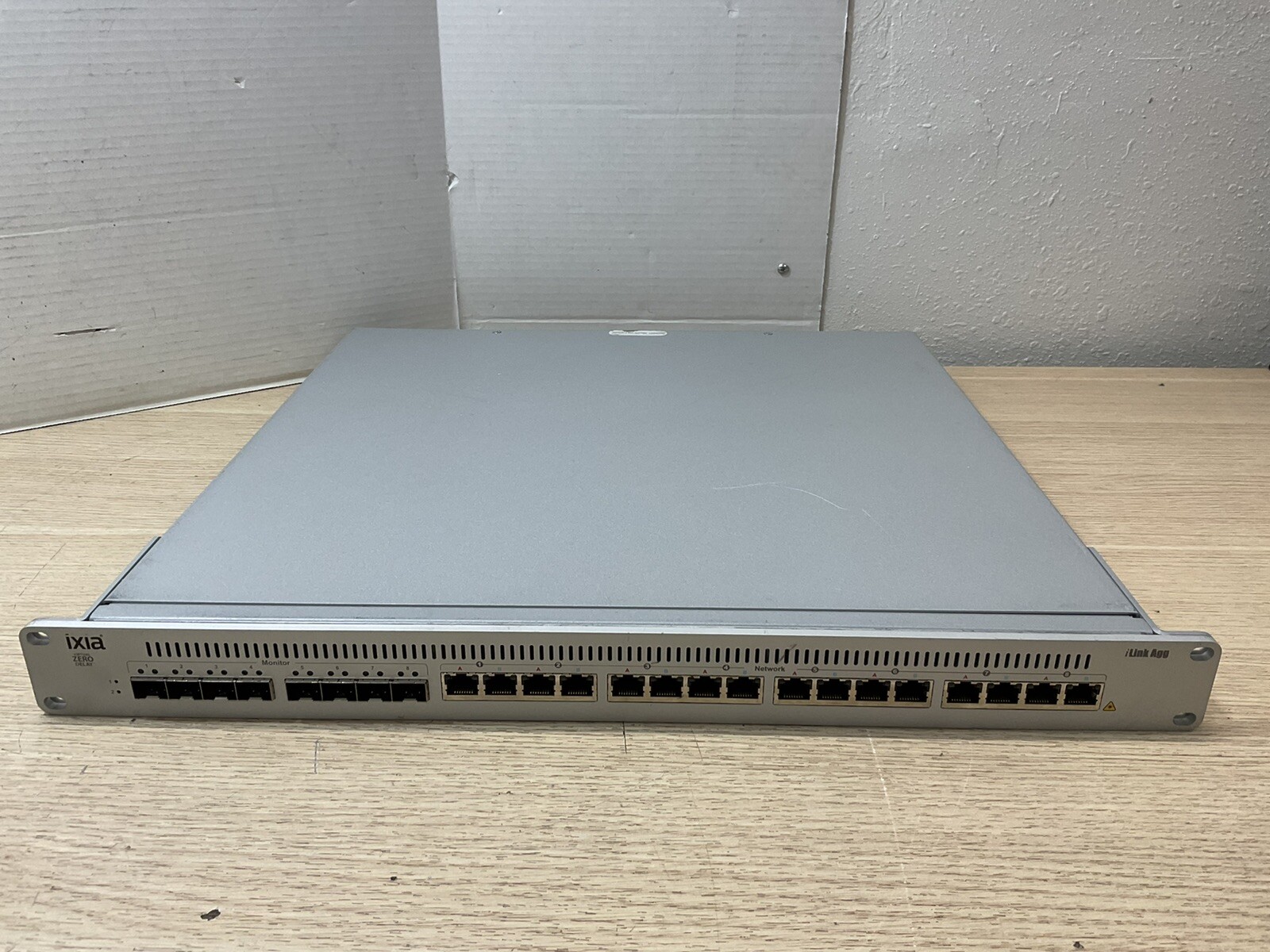 IXIA iLink Agg /VIRTUAL ZERO DELAY LINK Aggregator 16-Port 8x SFP/MAR684