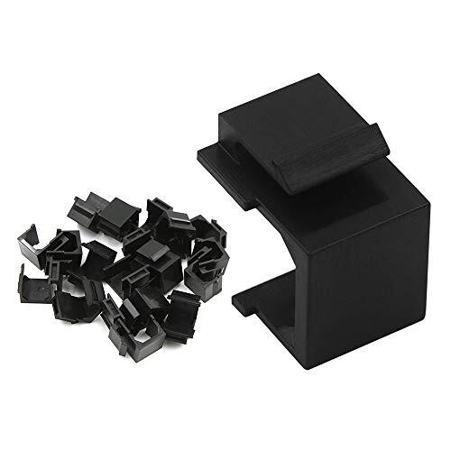 20pack Blank Keystone Jack Inserts For Keystone Wall Plate And Patch Panel Black